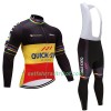 Radbekleidung Radtrikot Langarm + Lang Trägerhose 2017 Quick-Step Floors Damen N002